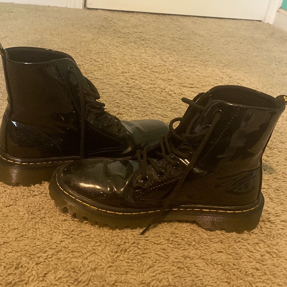 Like new black sparkle Dr. Martens
